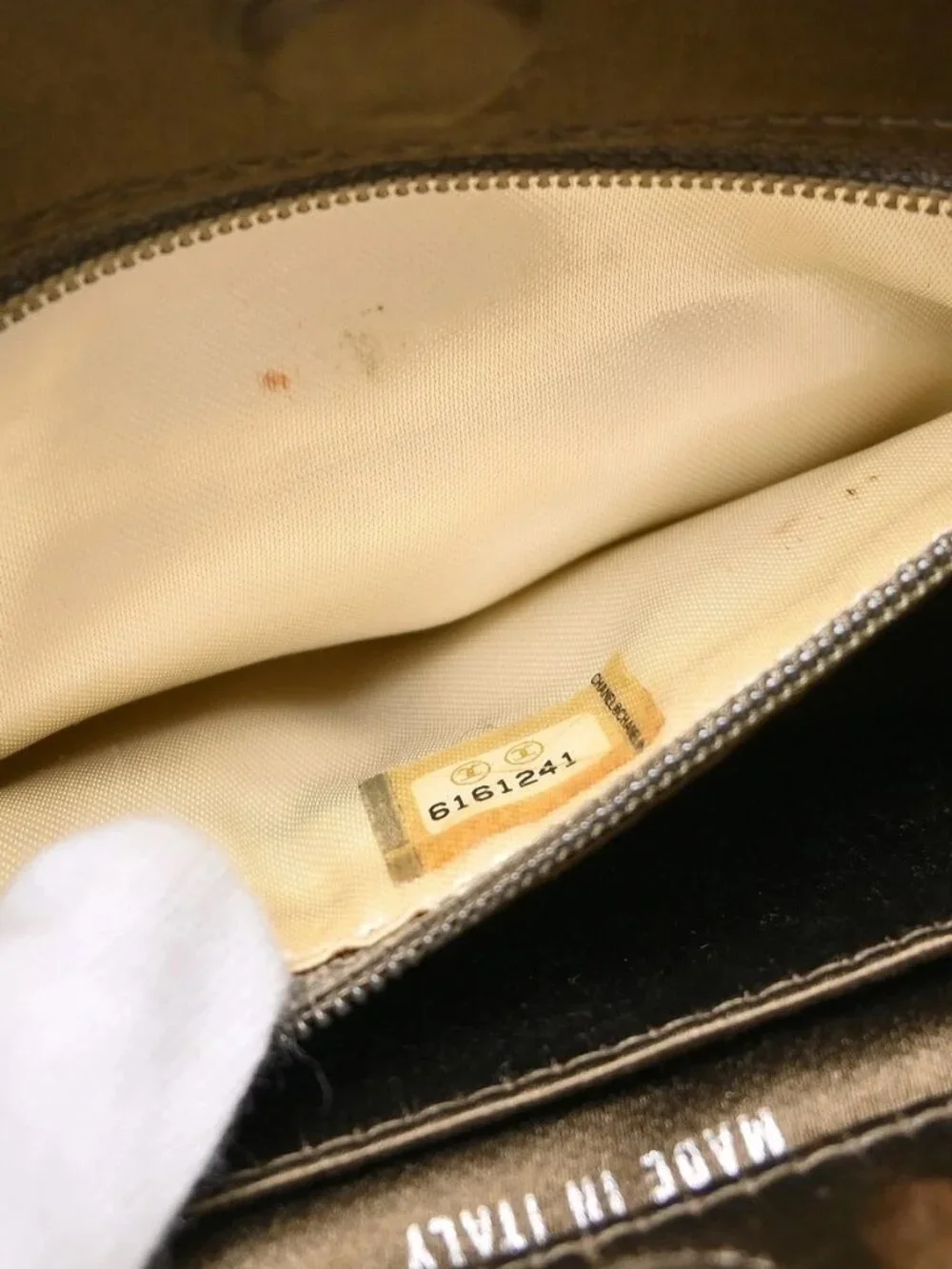 Best07 Chanel Brown Satin Handbag KQ01579